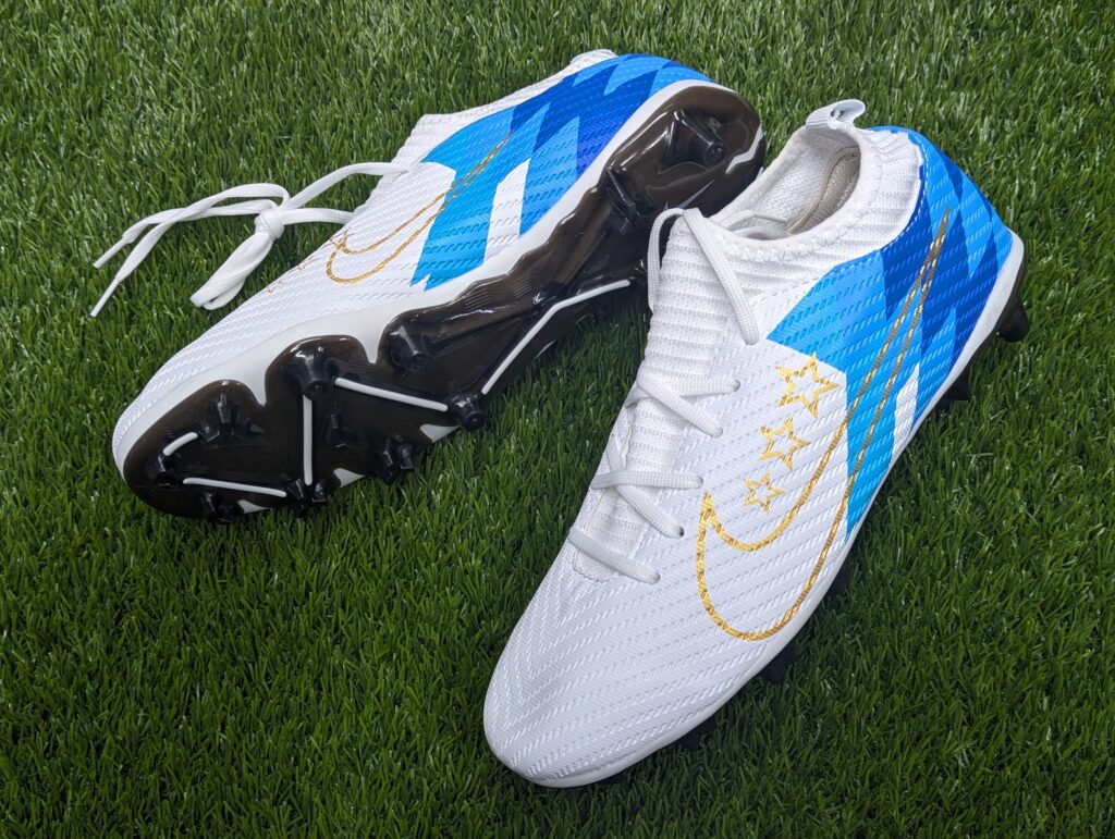 Semi High Neck Football Boot Blue (3)